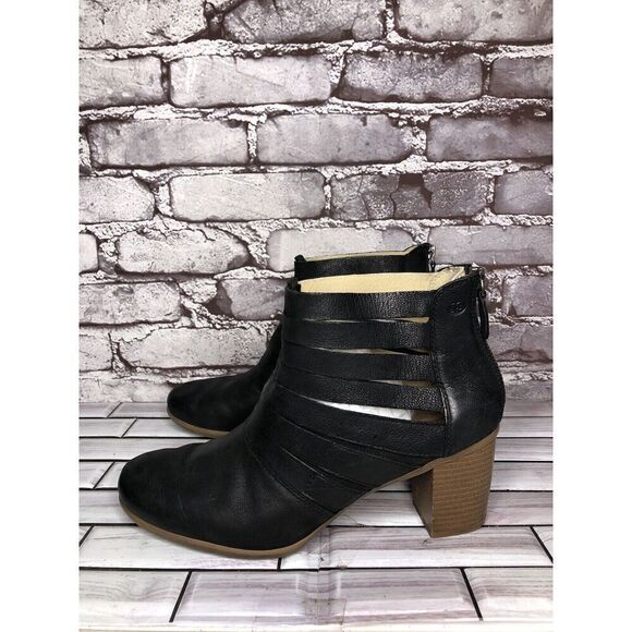 Josef Seibel Black Leather Zip High Heel Ankle Boots Women’s Sz 41EU/10.5M 87901 - Picture 1 of 16